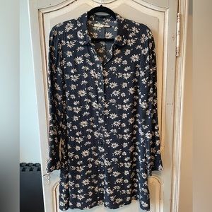 Alexa Chung for madewell printed long sleeve dress